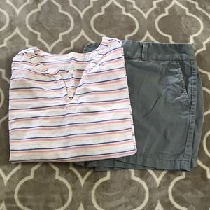 Loft 4” Gray Shorts Size 16